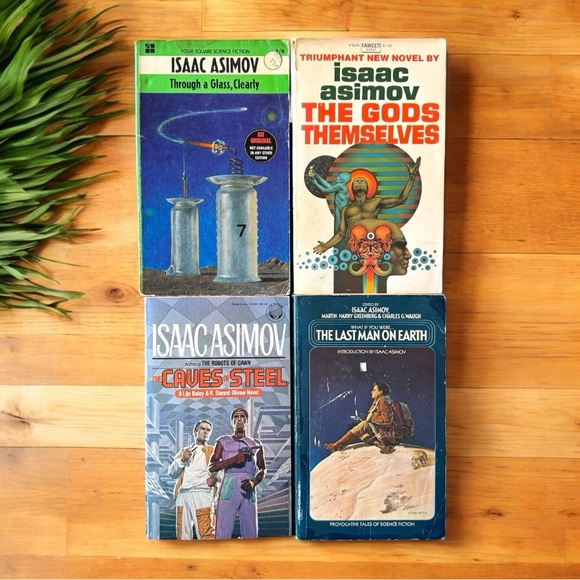 Vintage Isaac Asimov Sci-Fi Paperback Lot - 4 Books - Picture 1 of 13